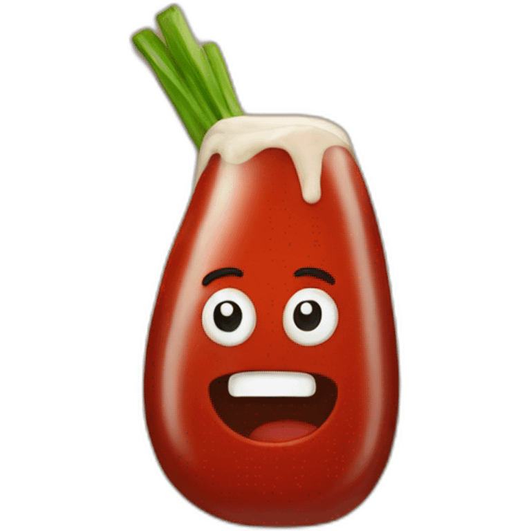 pickel with ketchup emoji