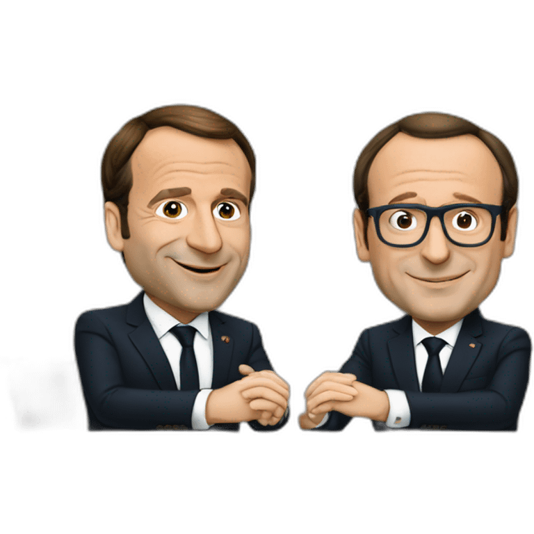 macron et hollande emoji