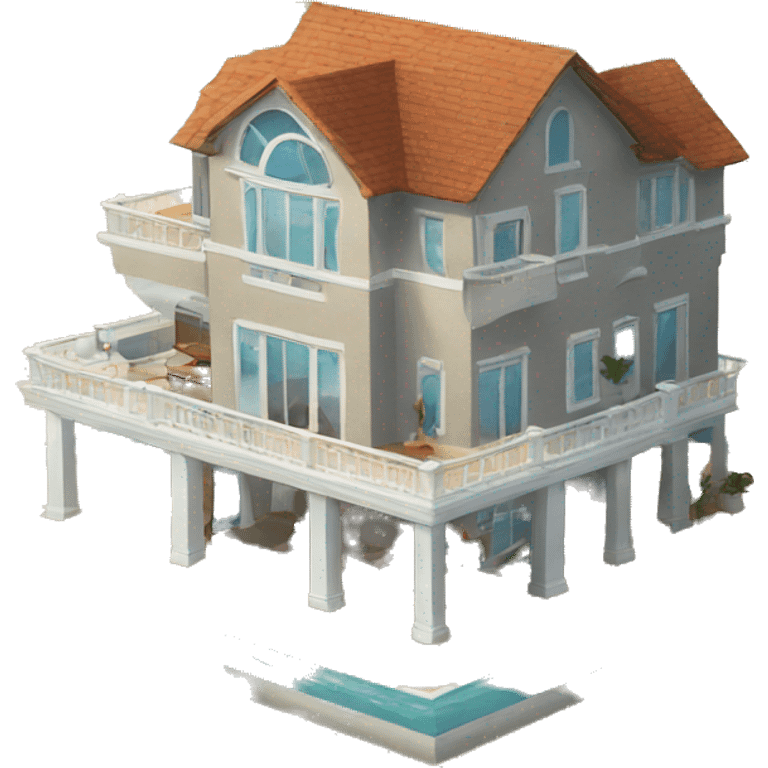 beach mansion emoji