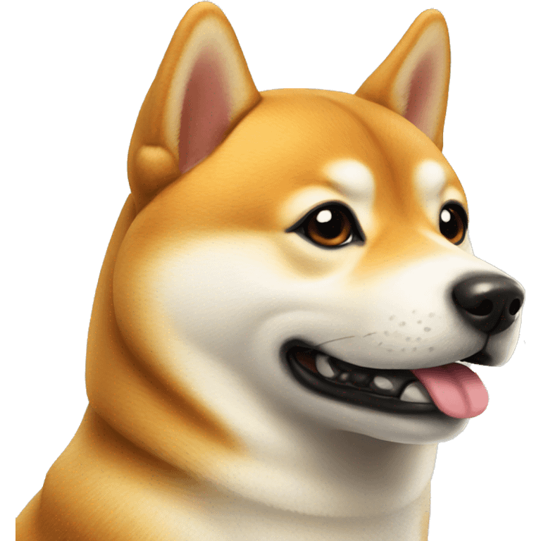 shiba inu portrait close-up emoji