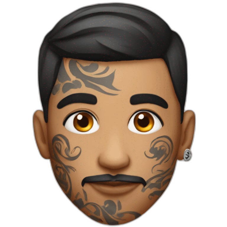 Amir Tataloo With Full Face Tattoo emoji