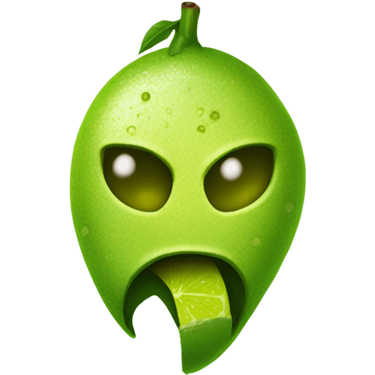 Lime that is sick emoji