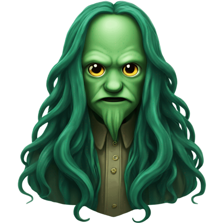 Cthulhu long hair  emoji