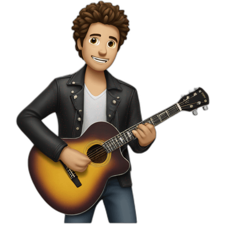 Edward au main d’argent jouant de la guitare emoji