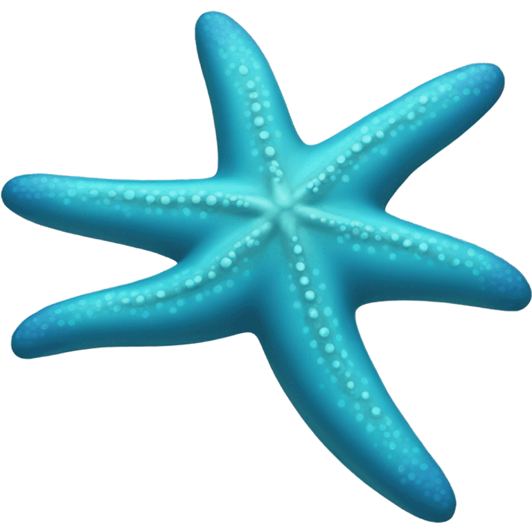 Blue starfish emoji