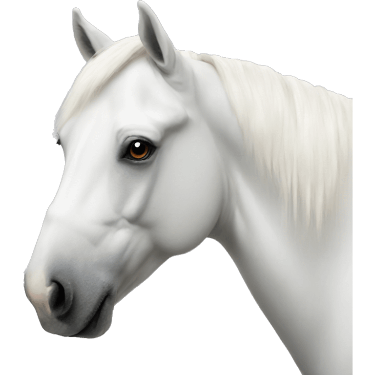 White horse  emoji