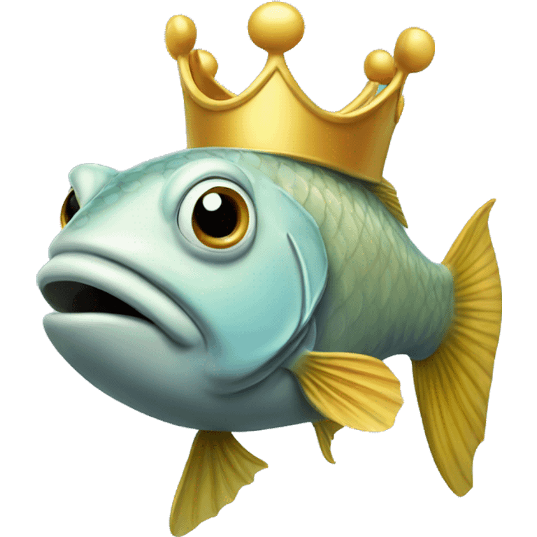 Fish with a crown emoji