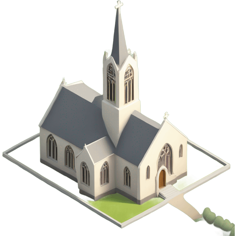 isometric english church emoji