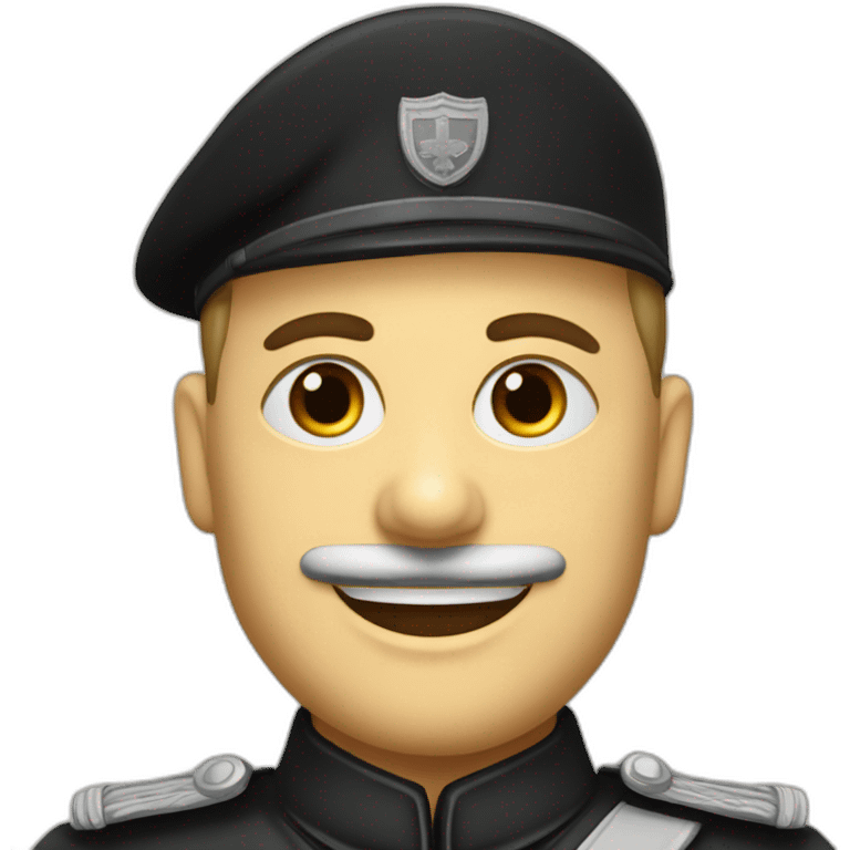 german fascit with black uniform from 1940 emoji