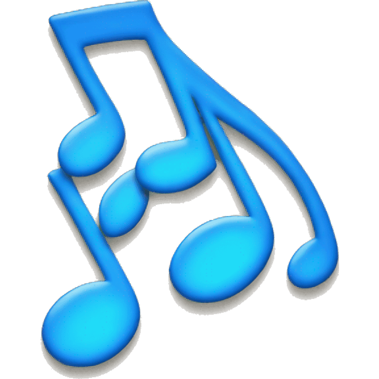 Blue Music Notes emoji