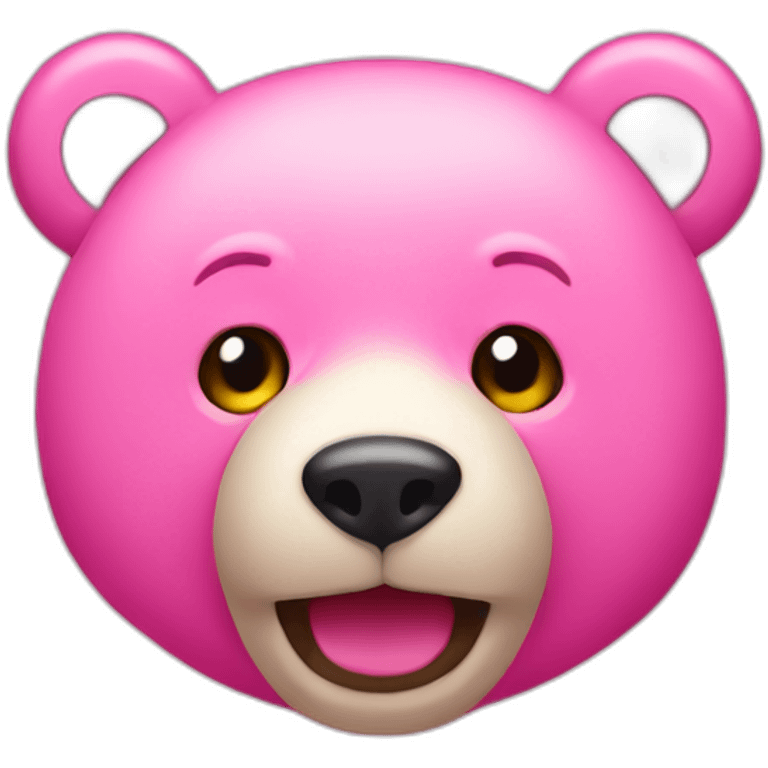 Create a pink bear  emoji