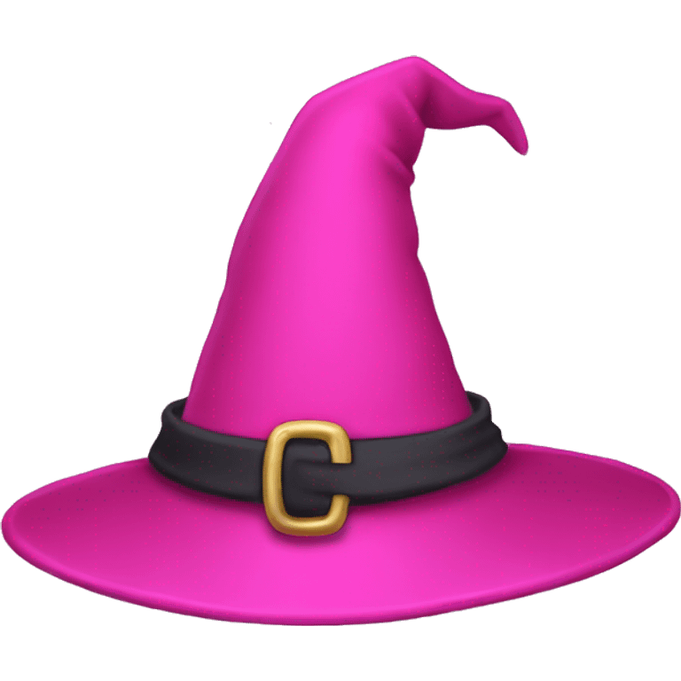 Pink witch hat emoji