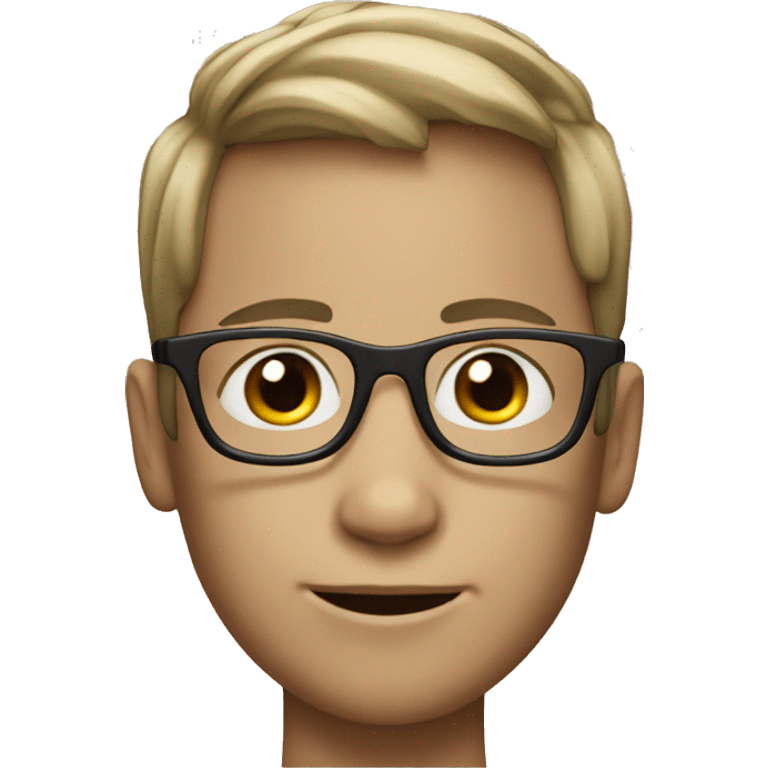 create a 12 years old kid with glasses emoji