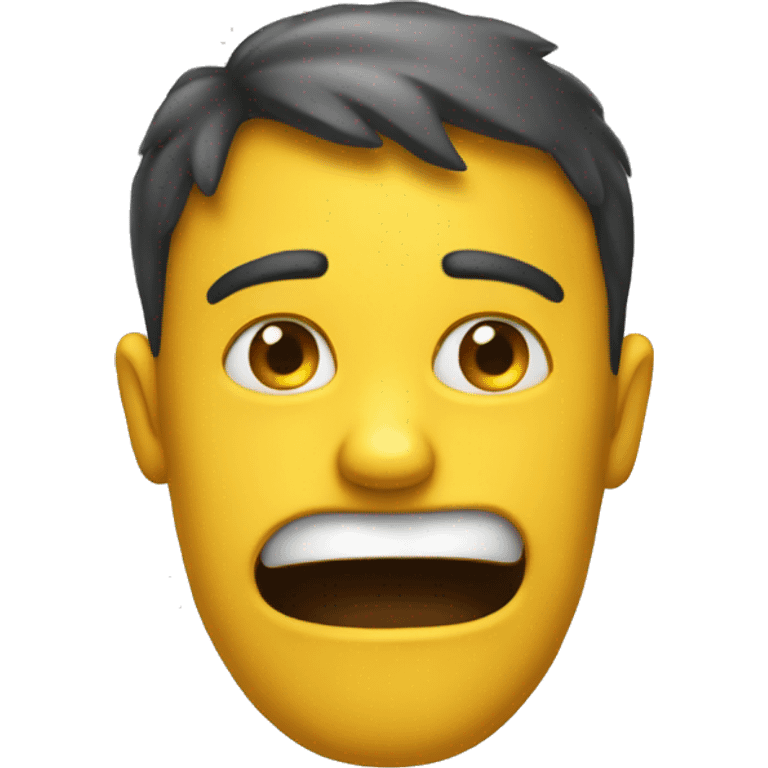 Yellow emoji with Nonsensical, unintelligible expression  emoji