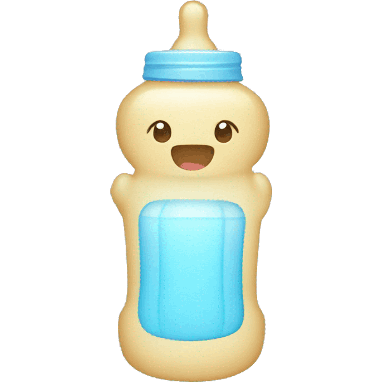 Light blue baby bottle emoji