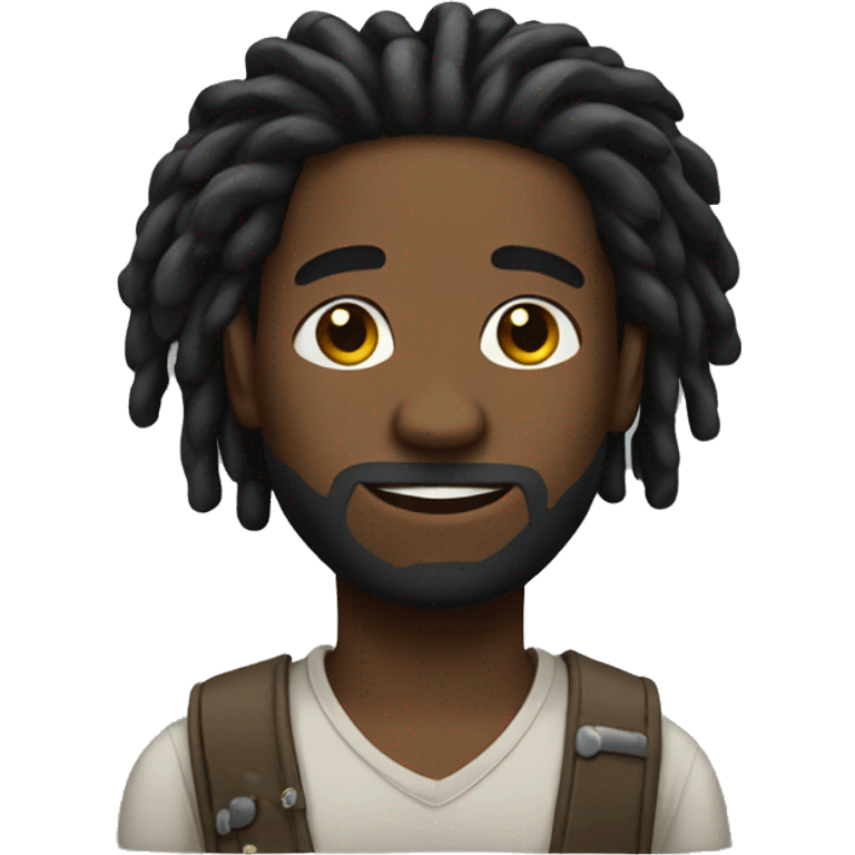 A black man with dreadlocks emoji