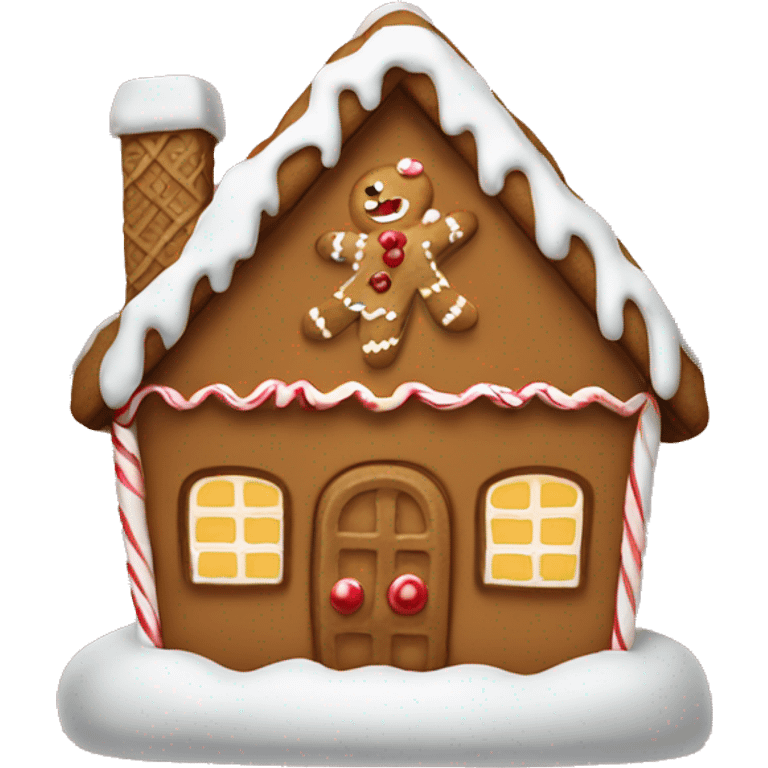 Gingerbread house emoji