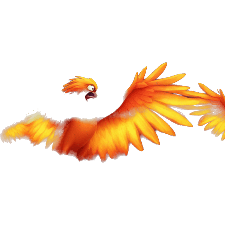 phoenix bird roaring lava emoji