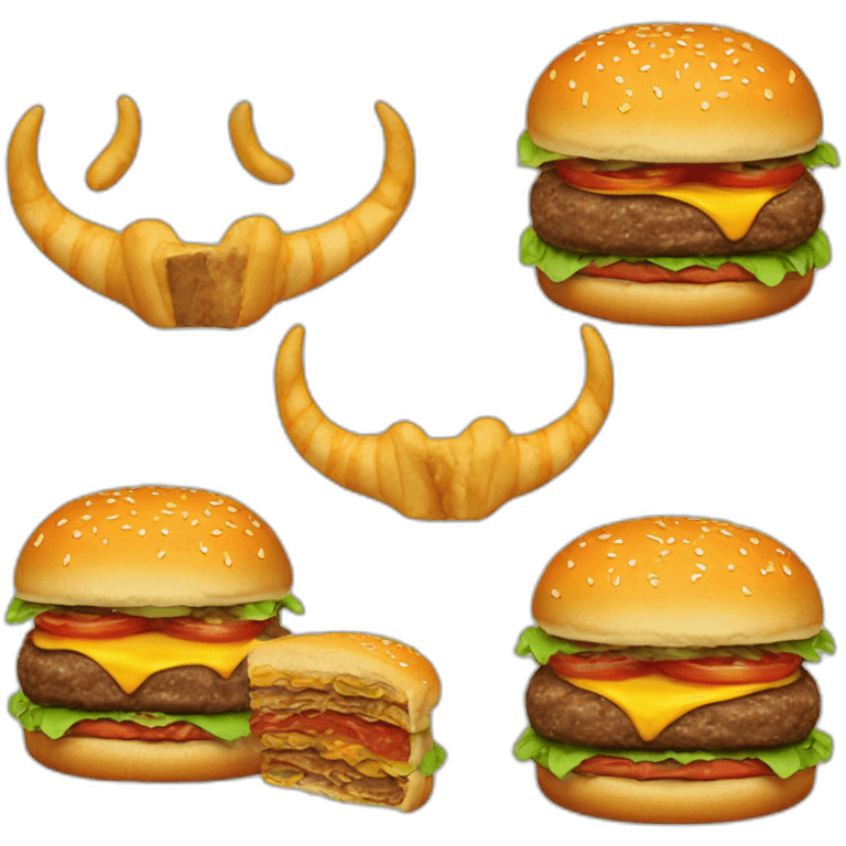 Burger-with-demon-horns emoji