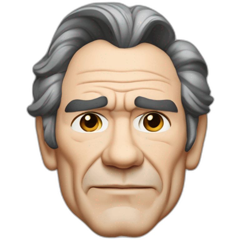 actor tommy lee jones cartoon wearing shirt emoji