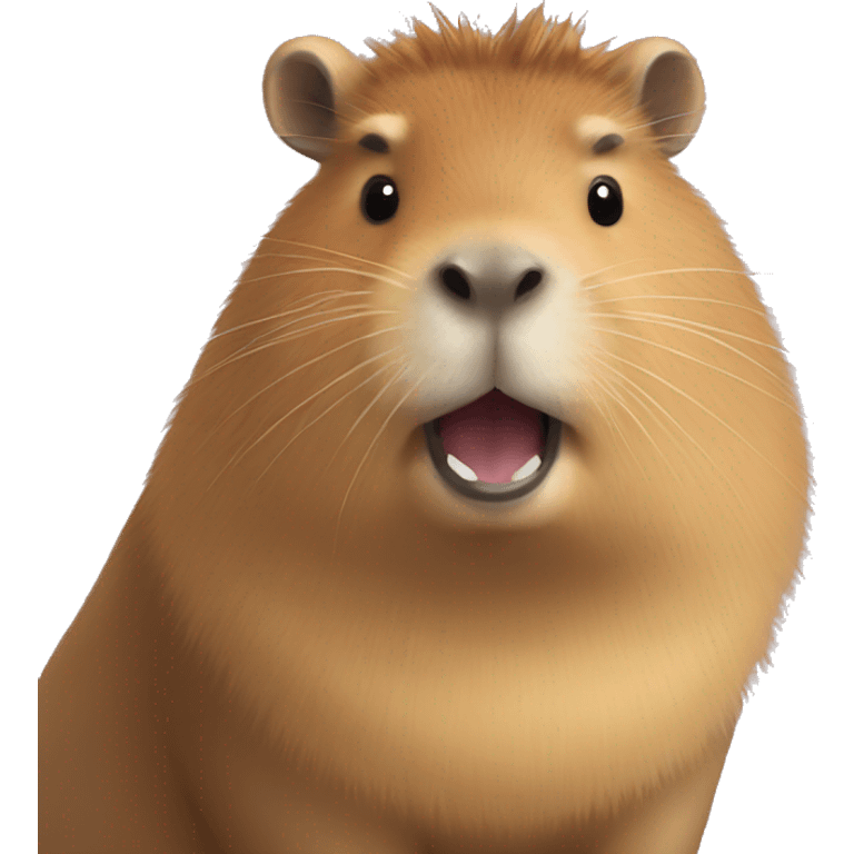 Capybara and a bow  emoji