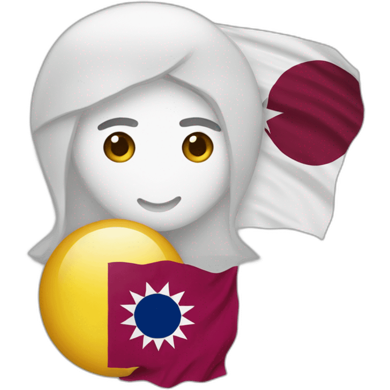 Qatar and Korea emoji