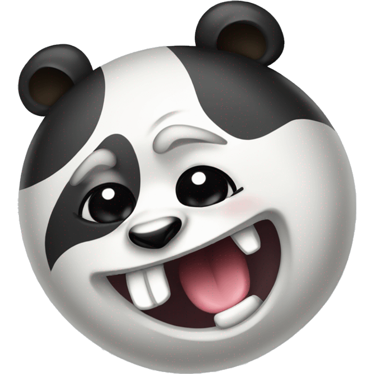 panda con dientes emoji