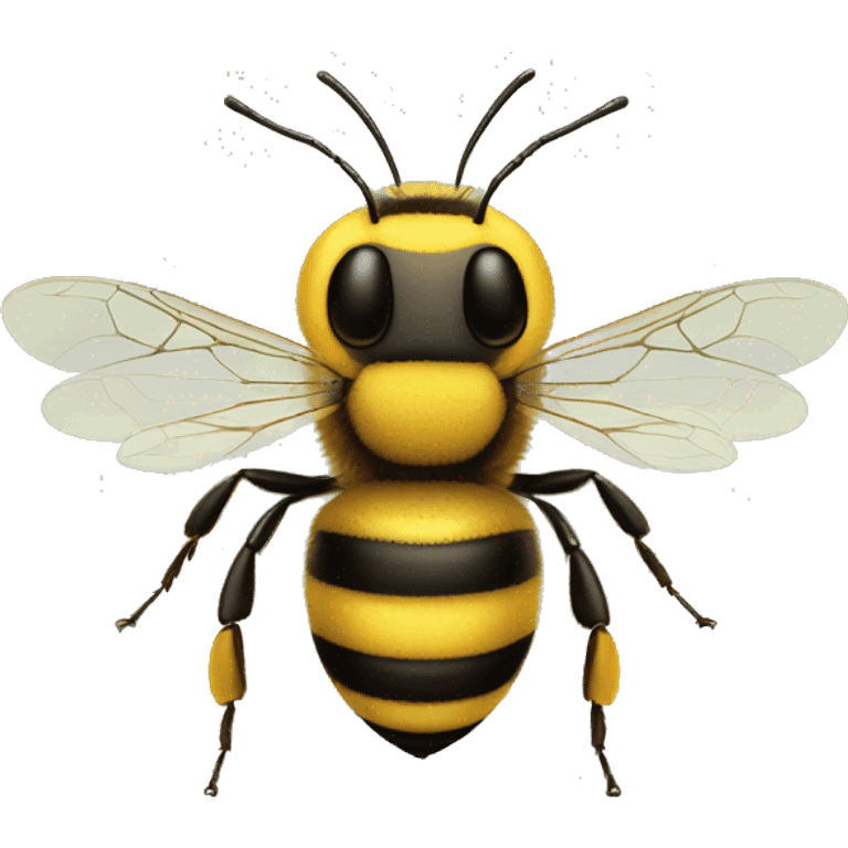 realistic honeybee that fills the screen with little space around emoji