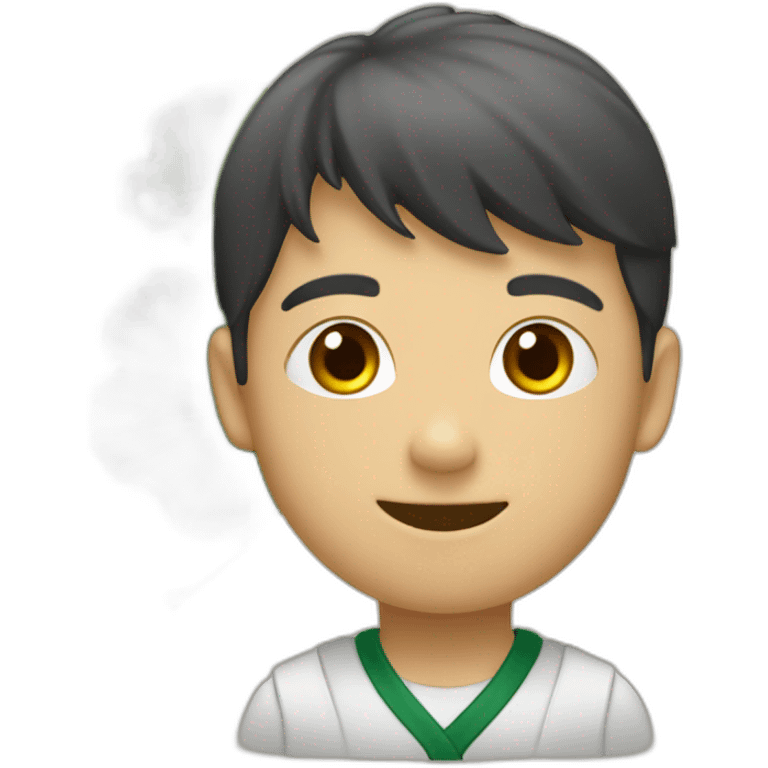 student with ginkgo biloba emoji