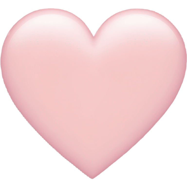 Light pink heart emoji