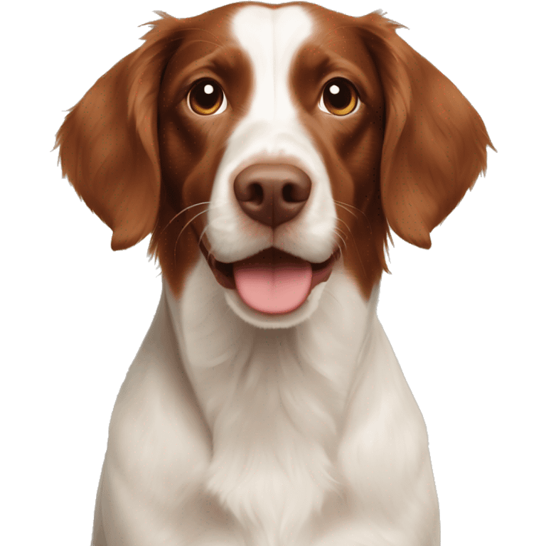 brown brittany spaniel english crocker mix  emoji