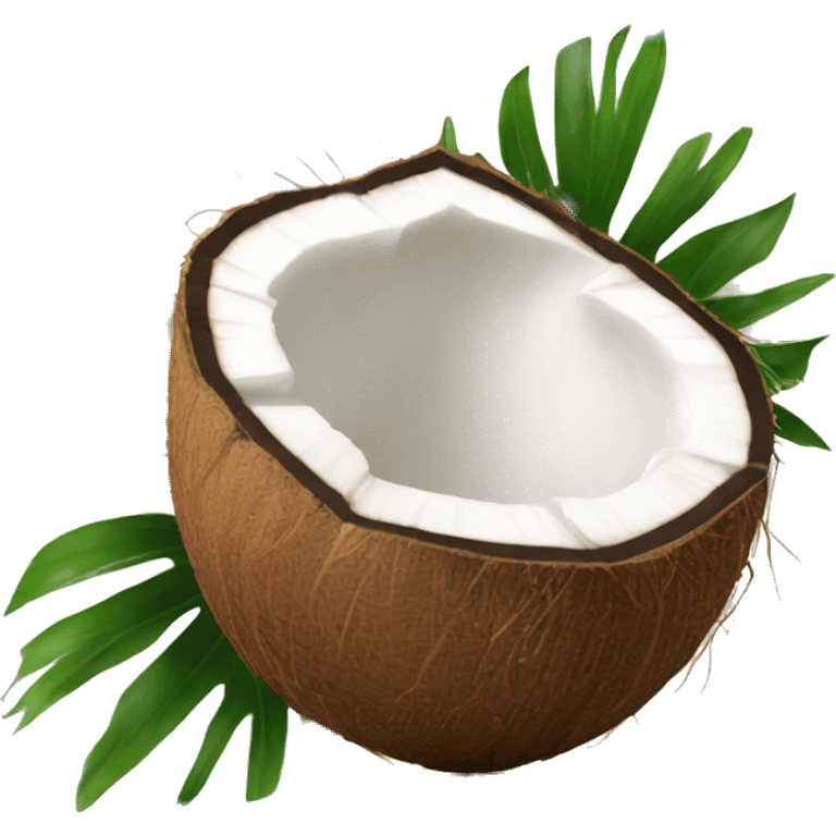 coconut with coconut water in it emoji