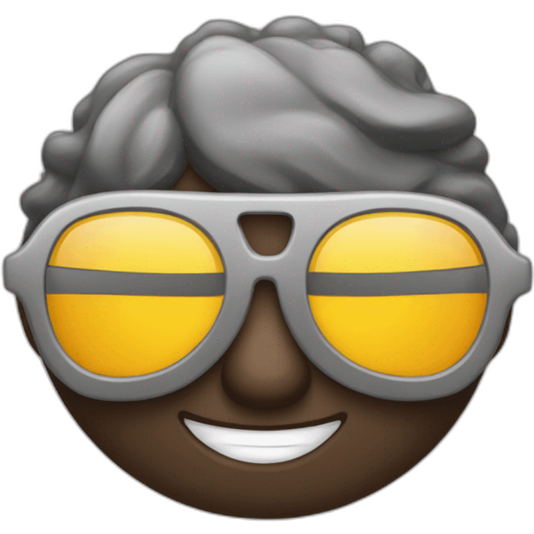 Caca avec lunettes de soleil  emoji