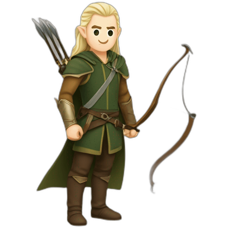 Legolas avec son arc emoji