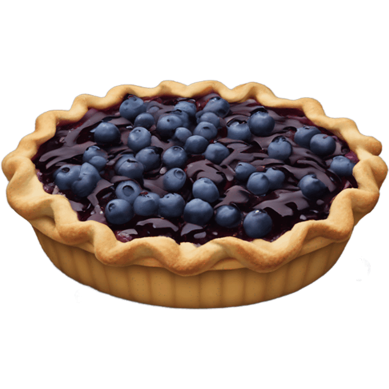 Blueberry pie  emoji