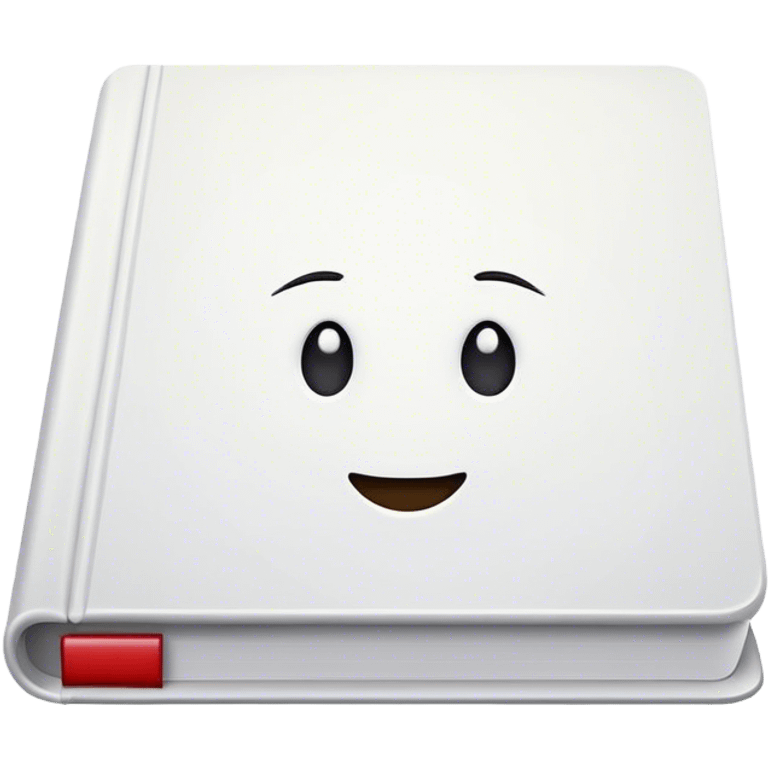 Blank White book emoji