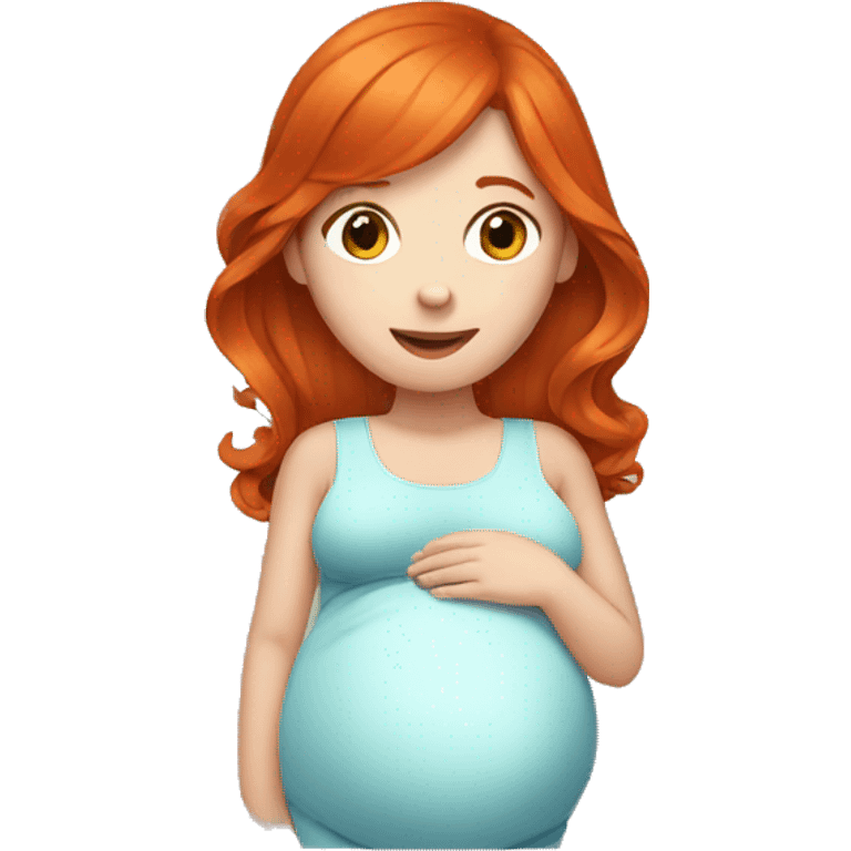 Pregnant redhead emoji