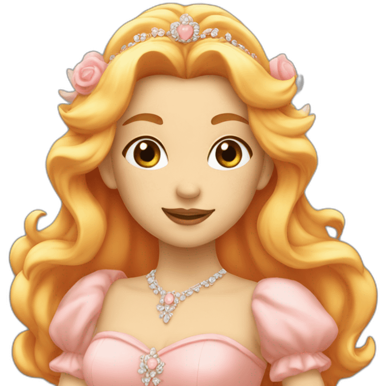 Peach princesse entière emoji