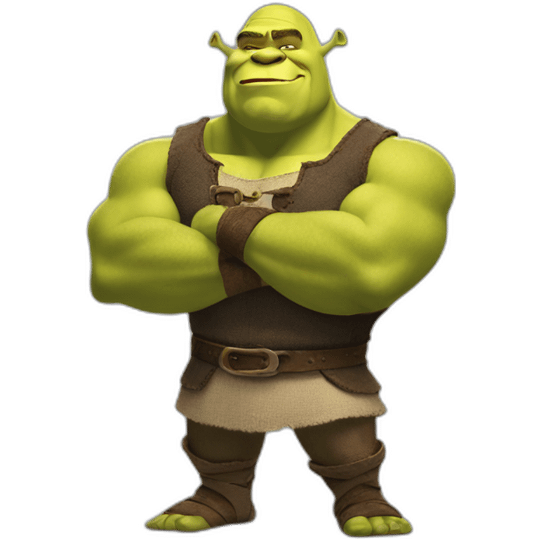 shrek flexing emoji