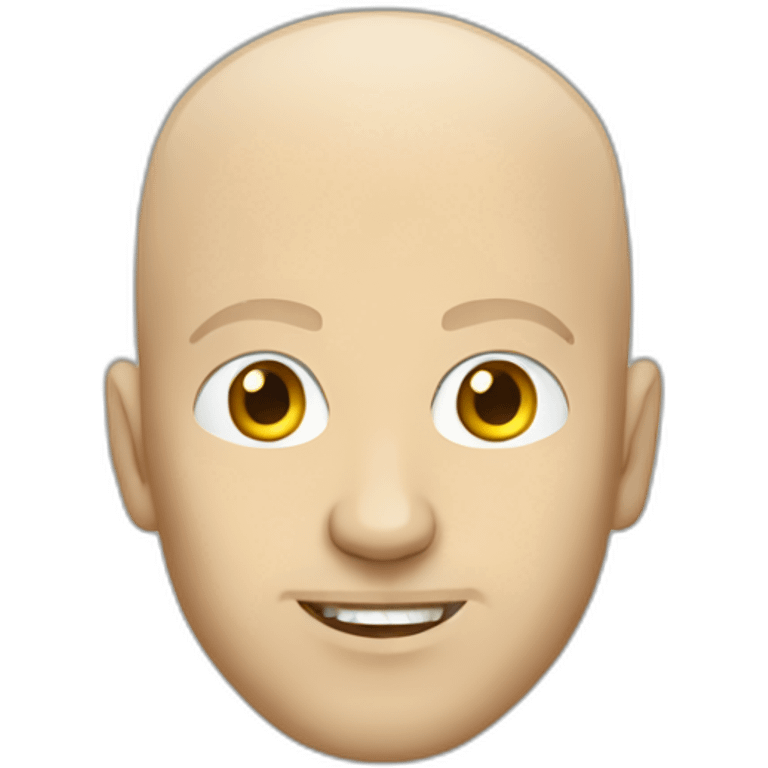 a bald white man in a revolution emoji