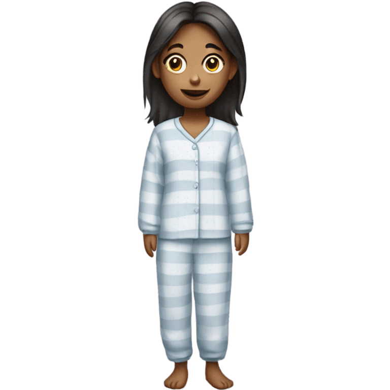 Girl wearing a pijamas  emoji