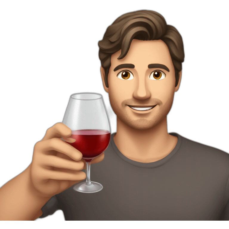 Gleb Vicktorov drink wine emoji