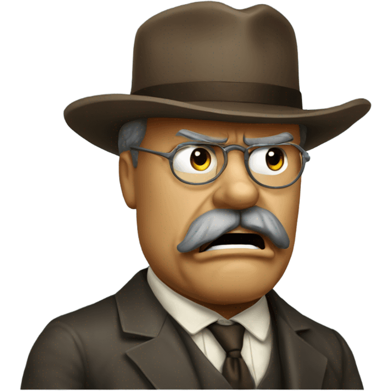 Teddy Roosevelt angry emoji