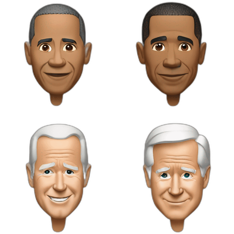 George Bush, Obama, trump, Joe biden emoji