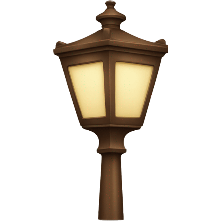 vintage brown street lamp emoji