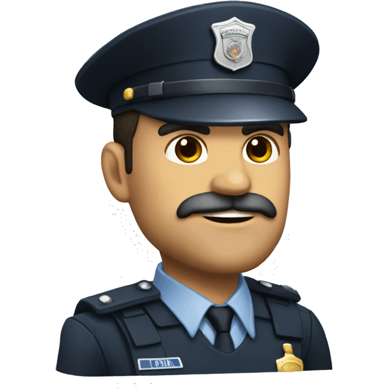 Policia barba blanca emoji