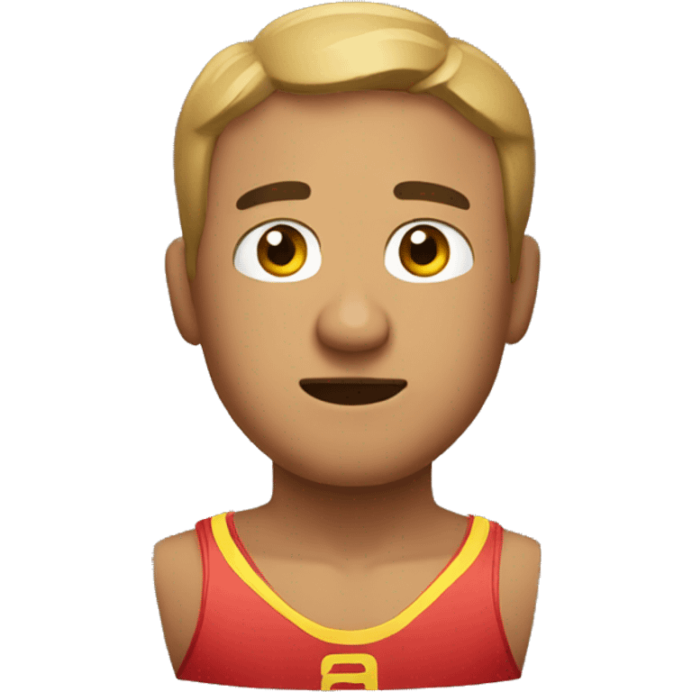 Boxeador sin cabello emoji