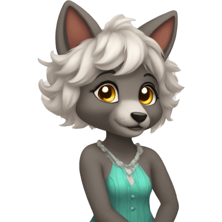 Beautiful Anthro Fursona emoji