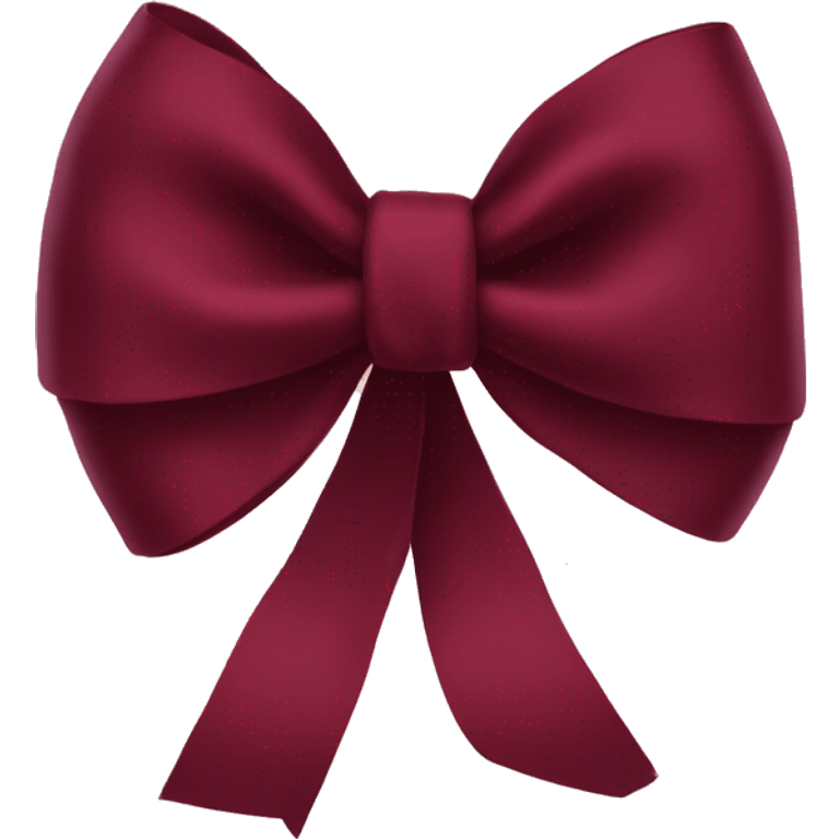 I want a burgundy bow emoji