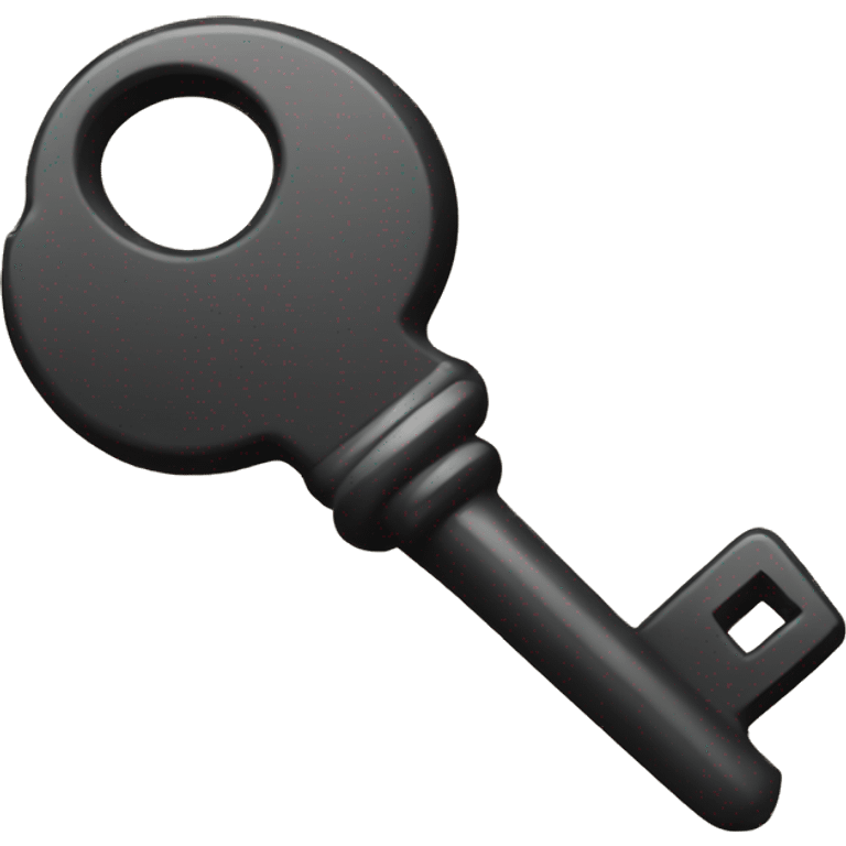 Black key with button  emoji